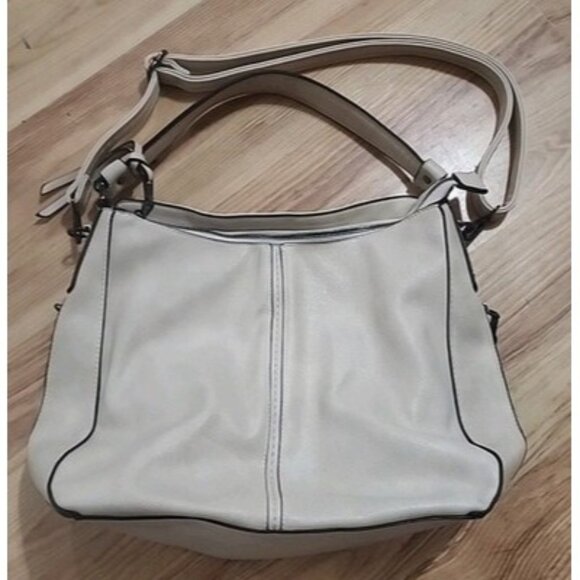 Realer Cream Designer Hobo Bag Concealed Carry Purse Shoulder Bag Crossbody Tote - Picture 1 of 16